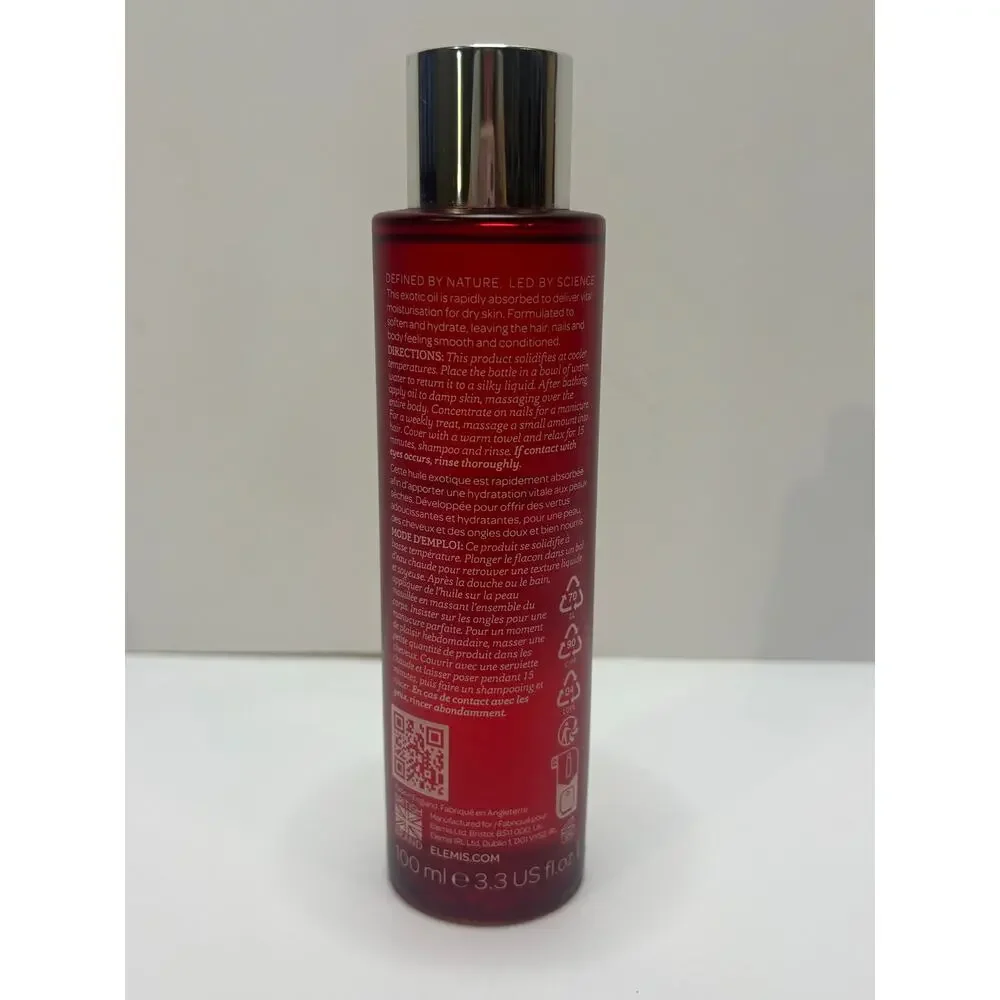 ELEMIS Frangipani Monoi Body Oil 100 ml 3.3 oz Hair Nail Stretch Marks